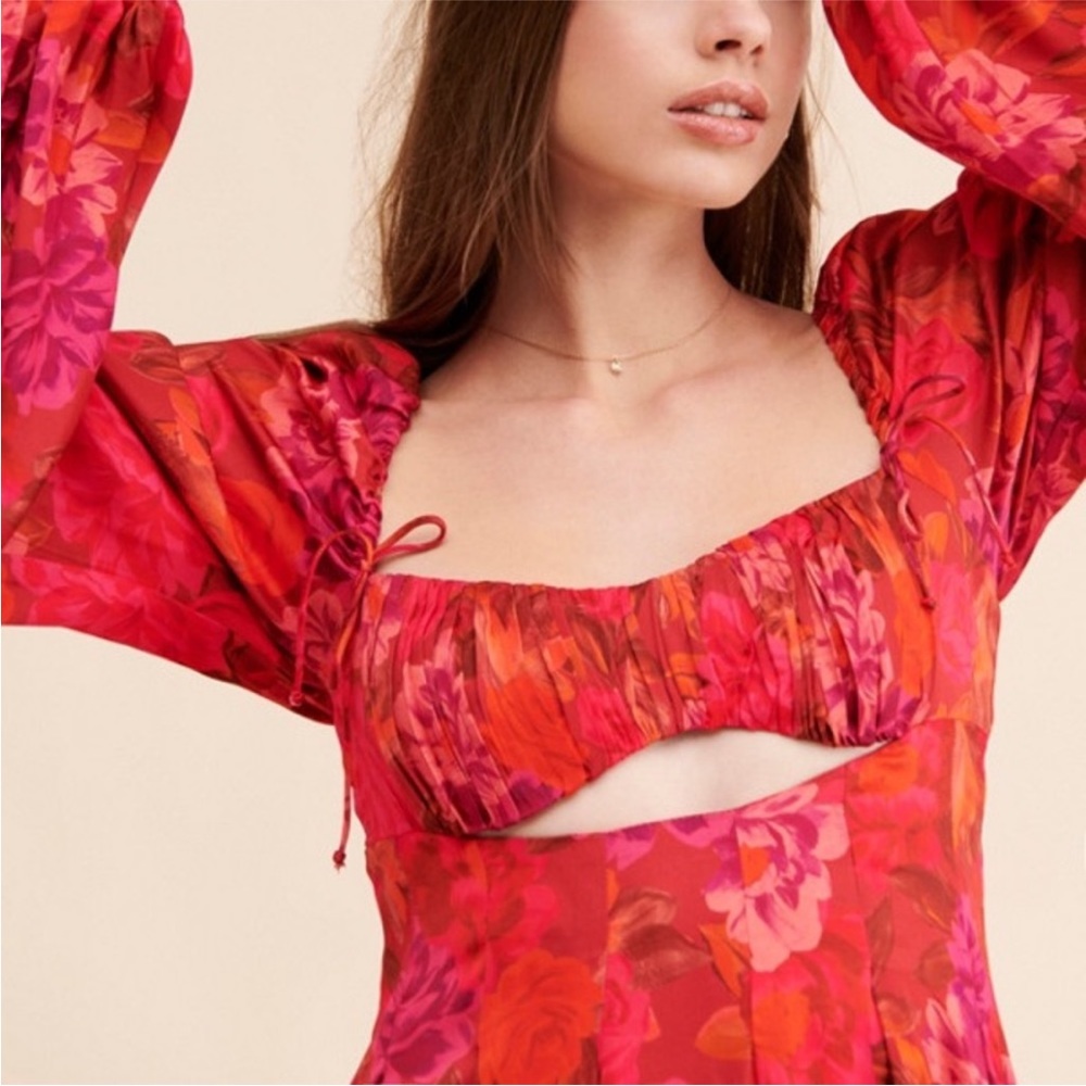 For love and lemons Nikki Midi Dress size Medium